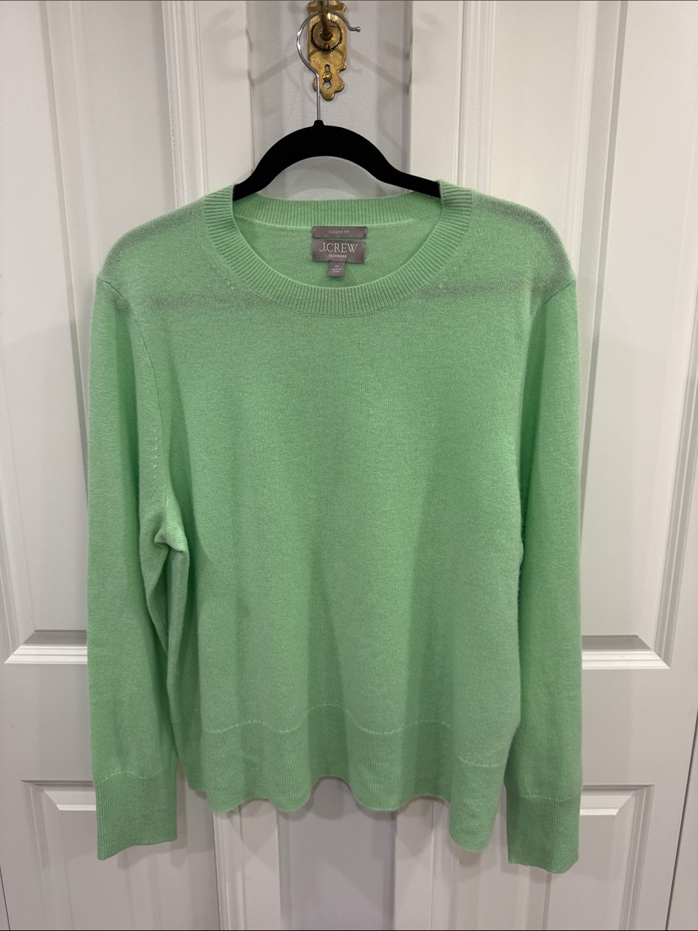 J. Crew Green Crewneck Sweater